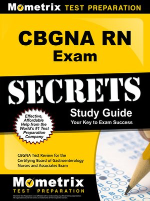 cover image of CBGNA RN Exam Secrets Study Guide